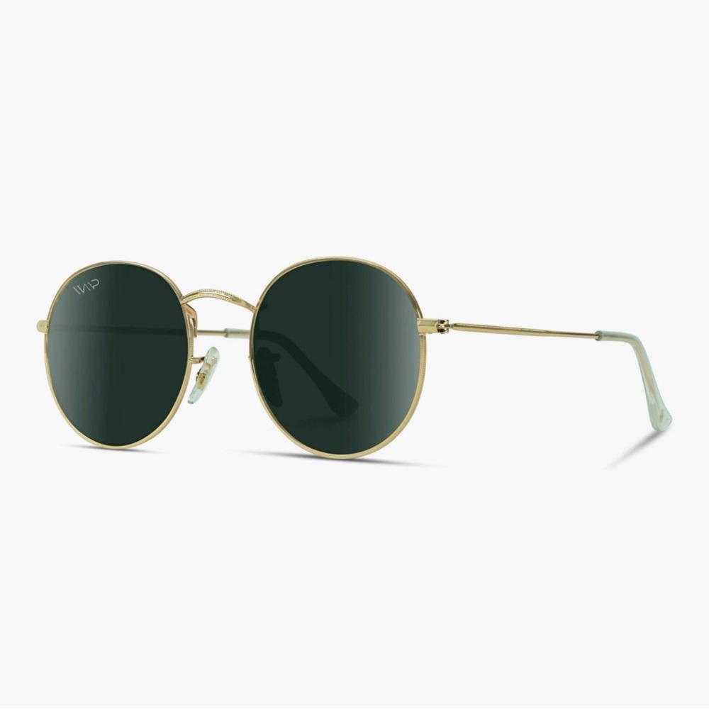 Gold Round Sunglasses